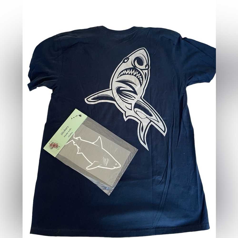 LS Shark/Turtle Tee with decal